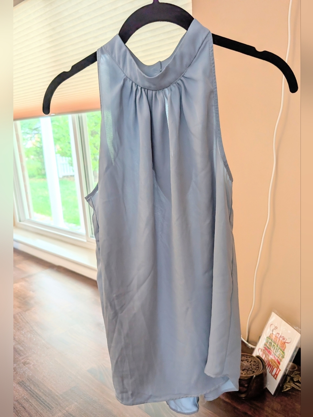 Halara Light Blue Sleeveless Halter Neck Women's Top
